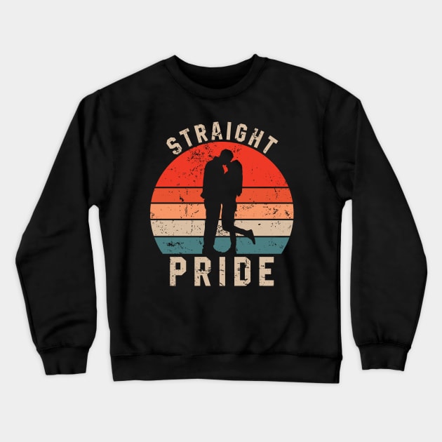 Straight Pride - Say no to LGBT Crewneck Sweatshirt by Sassy The Line Art